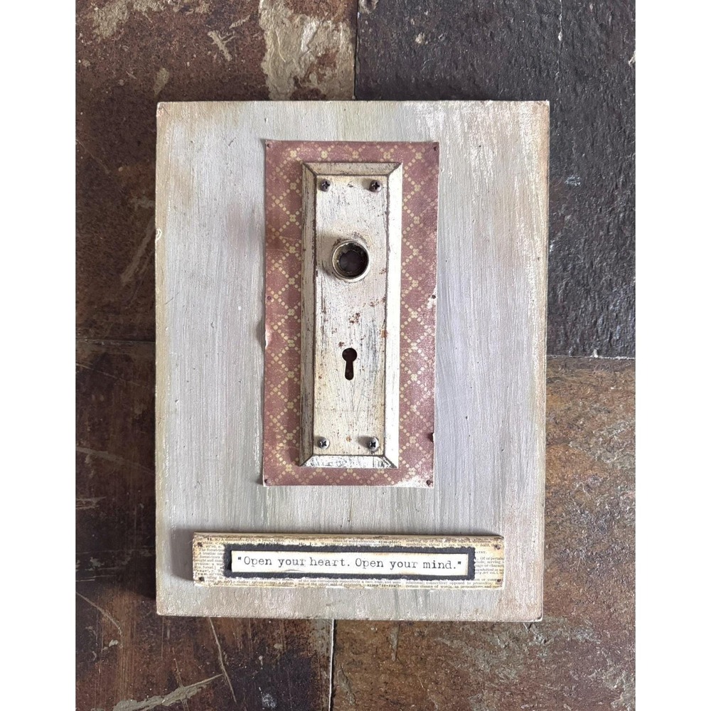 Antique/Vintage Door Plate, Door Hinge, Art Deco Sign One Of A Kind